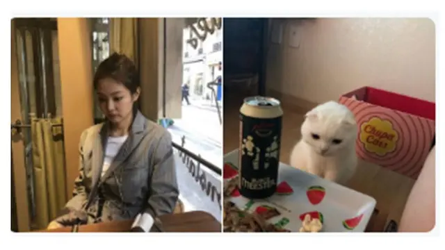 Ekspresi Jennie (Sumber: Twitter: /jenniesofty)
