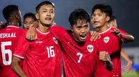 Timnas Indonesia U-20 berhasil mengukir kemenangan telak dengan skor 3-0 atas Maladewa U-20 pada Kualifikasi Piala Asia U-20 2025 di Stadion Madya, Senayan, Jakarta, Rabu (25/9/2024) malam WIB. (Bola.com/Bagaskara Lazuardi)