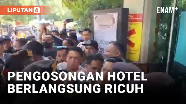 VIDEO: Eksekusi Pengosongan Hotel Garden Palace Surabaya Berlangsung Ricuh