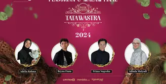 Setelah melewati seleksi yang ketat, terpilih 4 finalis Tata Wastra yang akan berlomba menampilkan hasil rancangan terbaik mereka dengan menggunakan kain batik dari 4 daerah seperti Taliabu, Trenggalek, Karawang dan Paser.