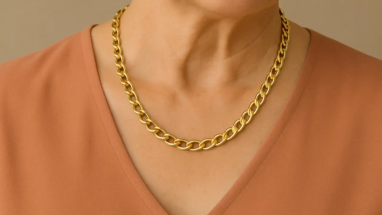 Model Kalung Emas untuk Ibu-Ibu Usia 50 Tahun