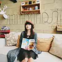 Penampilan Ghea Indrawari yang mirip cewek Korea. (gheaindrawari/instagram)