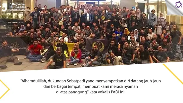 [Bintang] 5 Ungkapan Menyentuh Fadly Setelah PADI Kembali