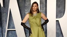 Mantan Petenis Russia, Maria Sharapova berpose saat menghadiri Vanity Fair Oscar Party 2023 di Wallis Annenberg Center for the Performing Arts, Beverly Hills, California, 13 Maret 2023 WIB. (AFP/Getty Images/Amy Sussman)