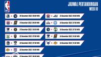 Jadwal dan Live Streaming NBA Week 10 di Vidio, 20-24 Desember 2022. (Sumber : dok. vidio.com)