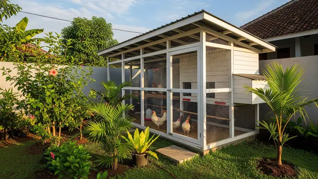cegah ayam masuk ke pekarangan