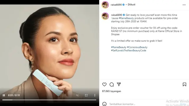 Raisa (Foto: Instagram/@raisa6690)