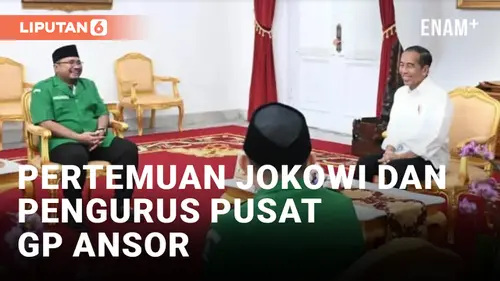 VIDEO: Jokowi Terima Pengurus Pusat GP Ansor di Istana Yogyakarta, Ini Hal yang Dibahas