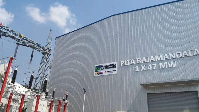 Pembangkit Listrik Tenaga Air (PLTA) Rajamandala berkapasitas 47 MW (Megawatt) yang telah resmi beroperasi, Jumat (12/7/2019).