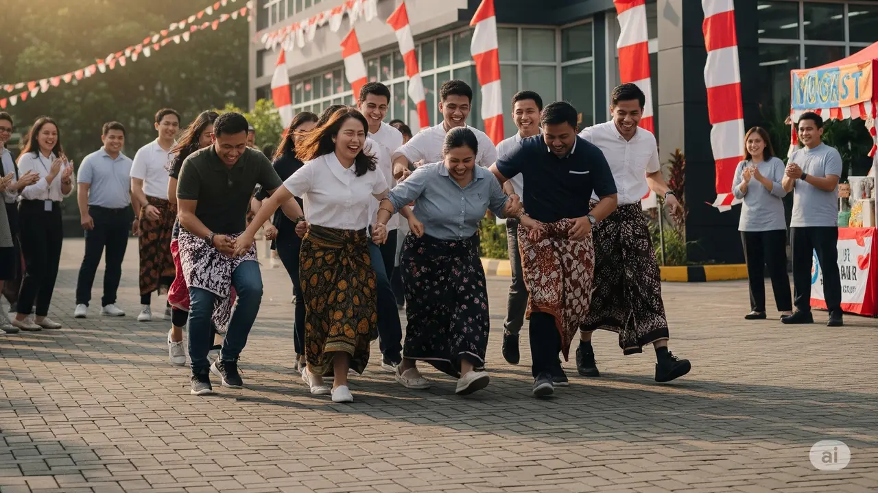 10 Ide Lomba 17 Agustus untuk Karyawan Kantor/Ilustrasi AI