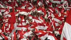 Ribuan suporter Timnas Indonesia memadati area tribun penonton Stadion Utama Gelora Bung Karno (GBK) di Jakarta, Selasa (25/3/2025). (Liputan6.com/Angga Yuniar)
