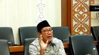 Mantan Menteri Agama Lukman Hakim Saifuddin saat RDPU terkait penyusunan RUU BPIP di Kompleks Parlemen Senayan, Rabu 9 Juli 2025 lalu. (Tim News).