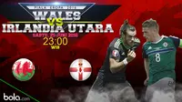 Wales vs Irlandia Utara, Piala Eropa 2016 (Bola.com/Rudi Riana)