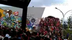 Bekas kawasan hitam prostitusi, perjudian, dan miras Kalijodo siang tadi tampak riuh karena orang nomor satu di Jakarta, Rabu (22/2/2017)