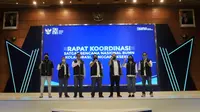 Rapat Koordinasi Satgas Bencana Nasional BUMN Tahun 2022 yang dilaksanakan secara hybrid, Selasa (08/02/2022).