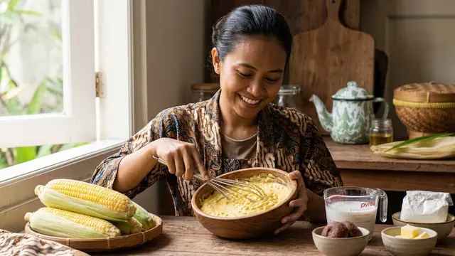 Resep Bolu Jagung Manis Kukus