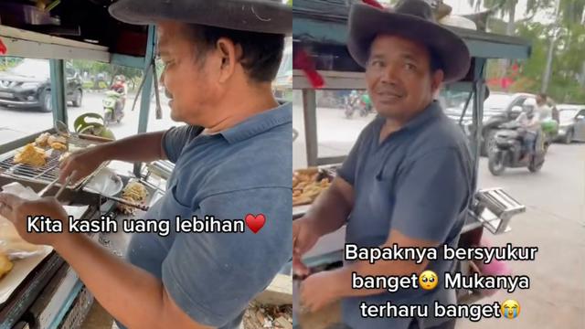Kebaikan Berbuah Keberuntungan, Pedagang Gorengan Beri Ojol Pertolongan Dibalas Rezeki