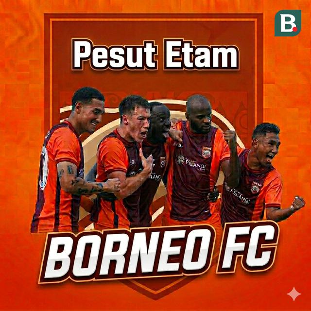 Ilustrasi Borneo FC. (Bola.com/Gemini)