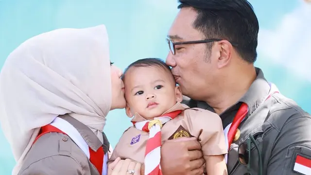 Kemeriahan Ulang Tahun ke-1 Putra Bungsu Ridwan Kamil yang Bertema Pramuka