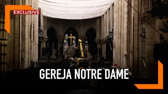 Gereja Katedral Notre Dame alami kebakaran hebat bulan April silam. Setelah hampir sebulan, bagaimana kondisi bangunan bersejarah tersebut?