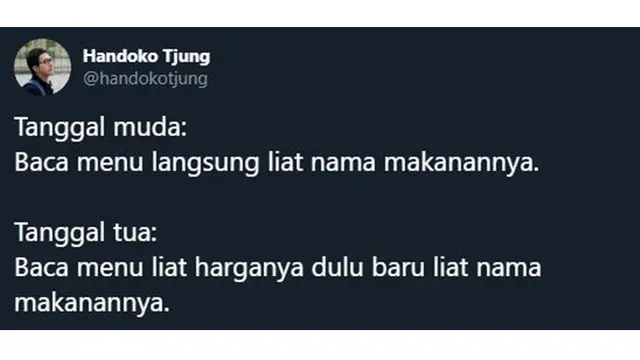 5 Beda Pesan Makanan Saat Tanggal Muda dan Tua ala Netizen Ini Benar Adanya