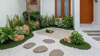 6 Desain Taman Kering untuk Lahan Sempit yang Membuat Rumah Terlihat Lebih Mewah dan Elegan