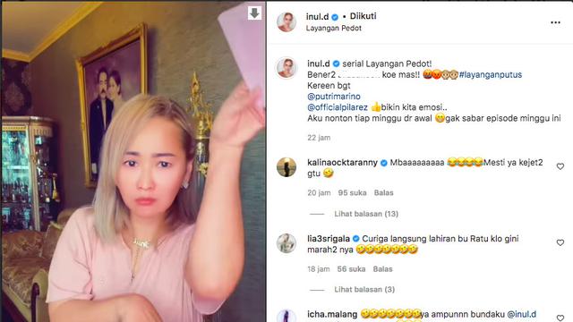 Kena Demam Layangan Putus, Inul Daratista Parodikan Adegan Putri Marino Bikin Ngakak. (instagram.com/inul.d)