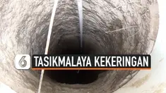 Kekeringan panjang selama sebulan membuat warga di Tasikmalaya mulai meninggalkan rumahnya. Warga kesulitan mencari air untuk minum dan memasak.