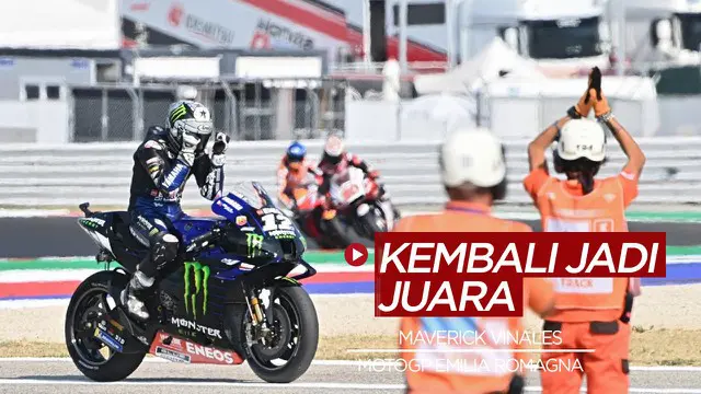 VIDEO: Maverick Vinales Juara di MotoGP Emilia Romagna, Valentino Rossi dan Fabio Quartararo Gagal Raih Podium