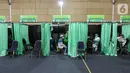 Deretan kamar dari 10 Rumah Sakit Vertikal Indonesia yang menyediakan vaksin Covid-19 di The Media Hotel and Towers, Jakarta, Selasa (24/08/2021). 10 Rumah Sakit diantaranya RSCM, RS Fatmawati, RSPI Sulianti Saroso, RSKO Jakarta, RS Persahabatan hingga RSK Dharmais. (Liputan6.com/Fery Pradolo)