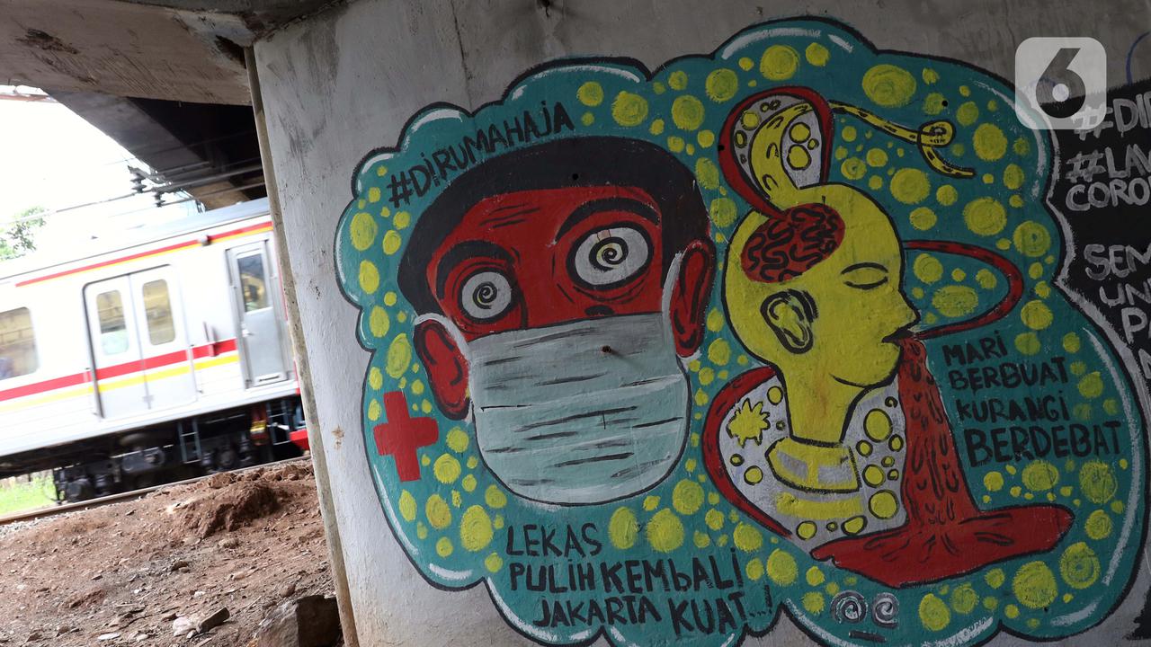 Pesan Waspada COVID-19 Lewat Goresan Mural