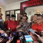 Menko Polhukam Mahfud Md di acara PDIP (Liputan6.com/ Delvira Hutabarat)