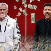 Jose Mourinho dan Diego Simeone. (Hendry Wibowo/Bola.com/Gemini)