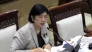 Calon Gubernur Bank Indonesia (BI) Destry Damayanti mengikuti uji kelayakan dan kepatutan (fit and proper test) bersama Komisi XI DPR di Kompleks Parlemen, Senayan, Jakarta, Rabu, 26 Agustus 2026. (KLY/ Arie Basuki)