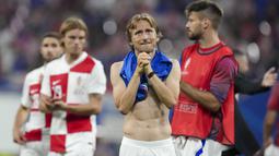 Timnas Kroasia gagal melaju ke babak 16 besar usai hanya imbang 1-1 melawan Italia.  (AP Photo/Sunday Alamba)
