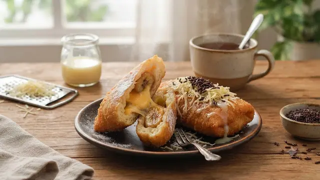 Roti Goreng Pisang Keju