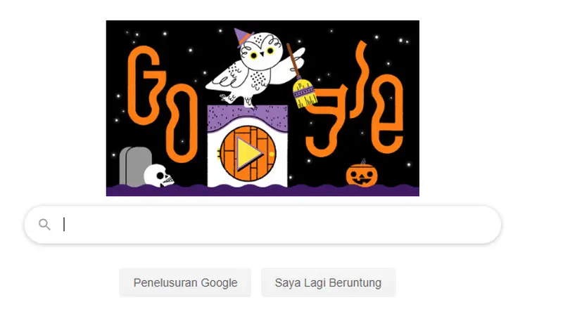 Google Doodle Meriahkan Halloween