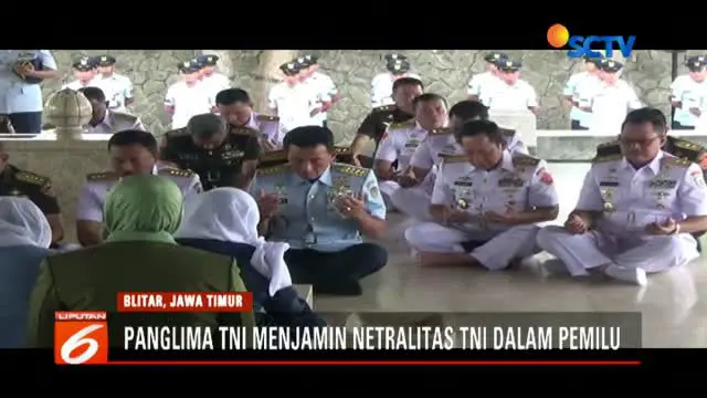 Marsekal Hadi Tjahjanto menyatakan anggota TNI yang tidak netral dalam Pemilu 2019 akan diberi sanksi, seperti penundaan sekolah hingga kenaikan pangkat.