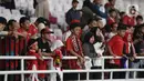 Data resmi dari panitia pelaksana menunjukkan, laga antara Timnas Indonesia U-23 melawan Filipina hanya dihadiri 8.409 penonton. (Liputan6.com/Helmi Fithriansyah)