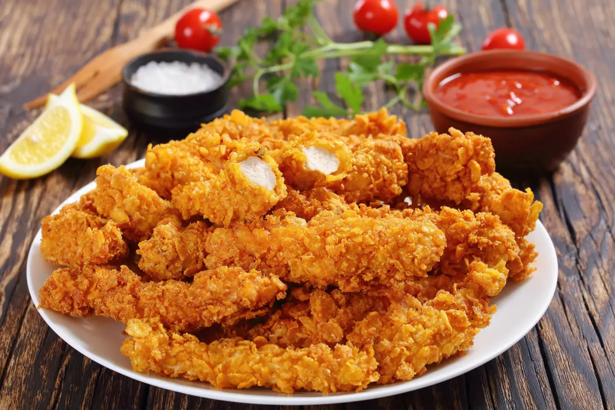 ilustrasi ayam crispy