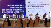 "International Conference on Cross-Cultural Religious Literacy" yang diselenggarakan oleh Kementerian Luar Negeri RI dan Institut Leimena di Jakarta, Kamis (11/7/2024).