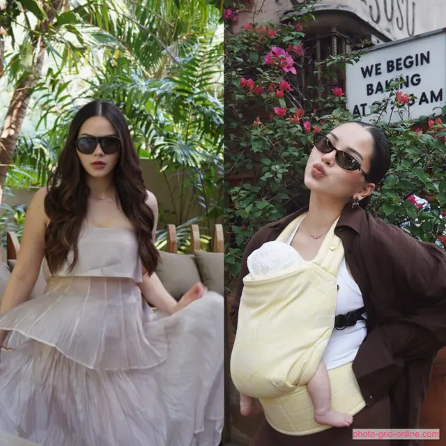 Alyssa Daguise Andalkan Outft Netral untuk Liburan Pertama di Bali Bersama Baby Soleil