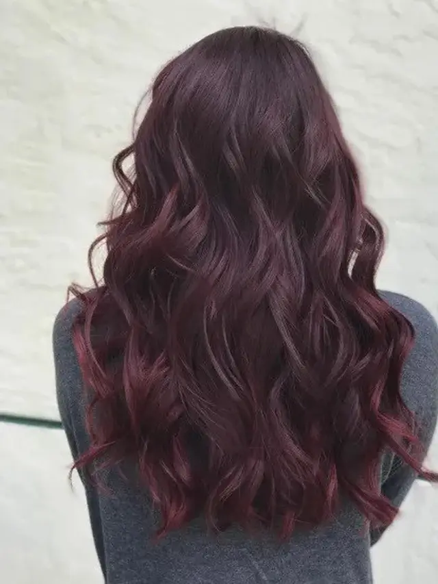 Warna Rambut Burgundy