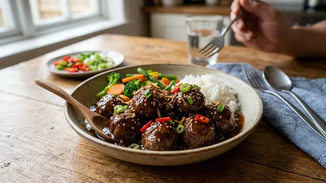 Resep Bola Daging Saus Tiram (AI Generated)