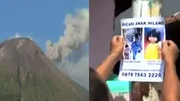 Gunung Gamalama di Ternate kembali menyemburkan abu vulkanik, hingga keluarga Cintya, bocah yang diculik di Cililitan, sebarkan foto pelaku.