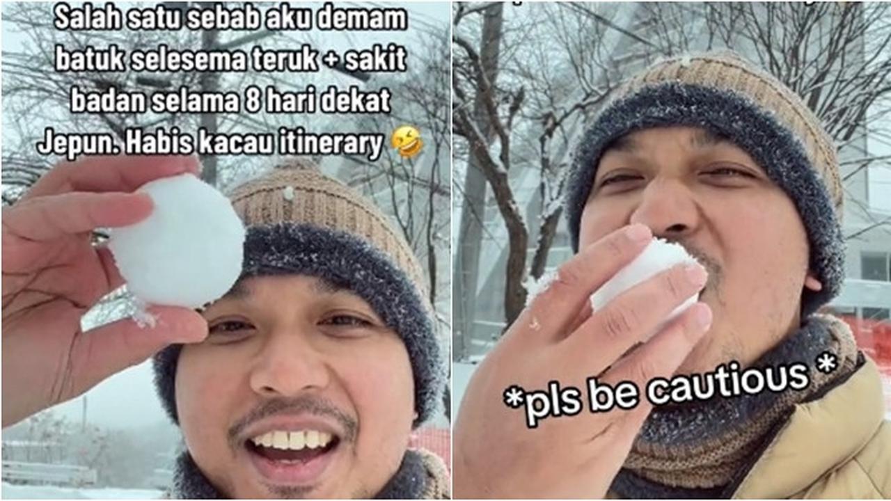 Pria Ini Demam Parah Selama 8 Hari Usai Makan Salju di Jepang, Ini Penyebabnya