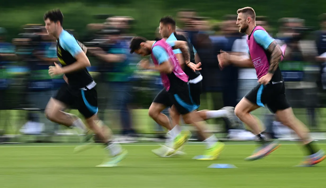 <p>Duel final Liga Champions antara Manchester City kontra Inter Milan, digelar Stadion Olimpiade Ataturk, Turki, Minggu (11/6/2023), Pukul 02.00 WIB. (AFP/Gabriel Bouys)</p>