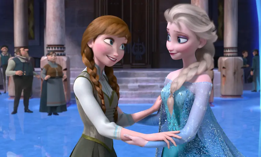 Anna dan Elsa dalam film animasi besutan Disney yang rilis 2013 silam, Frozen (Youtube)