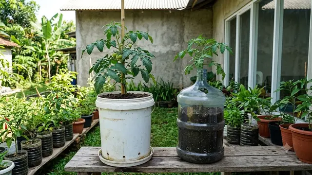 Ember Bekas atau Galon Bekas untuk Menanam Tomat