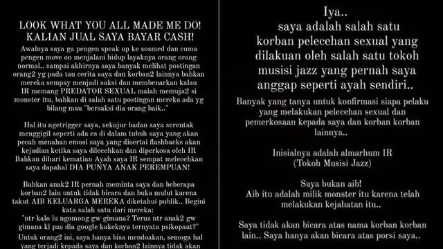 Seniman Prajna Dewantara Ungkap Jadi Korban Pelecehan Seksual Oleh Musisi Jazz